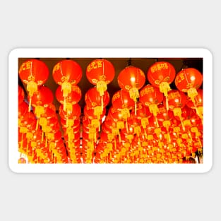 Red lantern roof decoration for Chinese New Year 2 Sticker